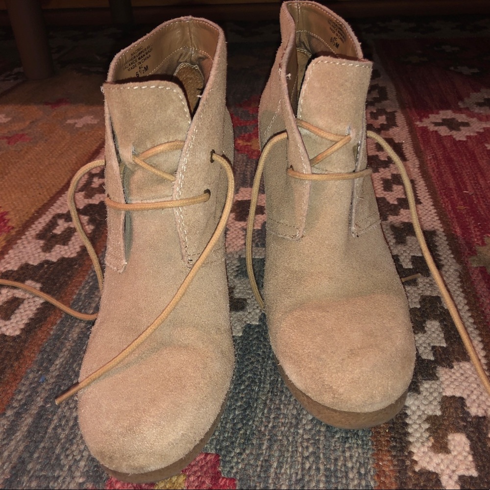Nine West Ankle Wedge Booties